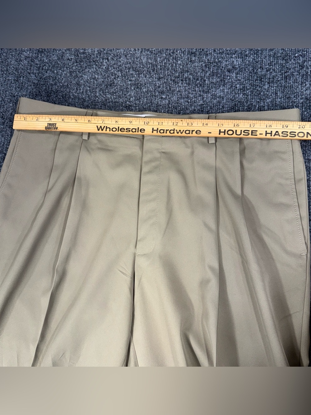 Haggar Classic Fit Super-flex Waistband Mens Pants Slacks 40x31 - Picture 3 of 11